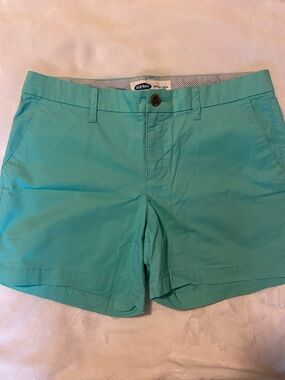 Old Navy Women's Aqua/Turquoise Chino Shorts